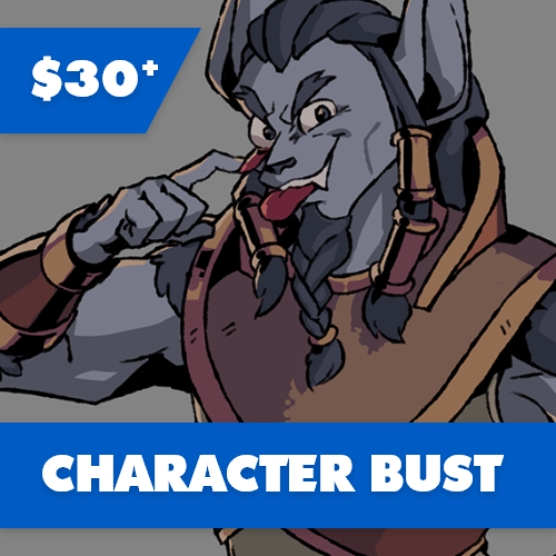 Character Busts start at $30USD
